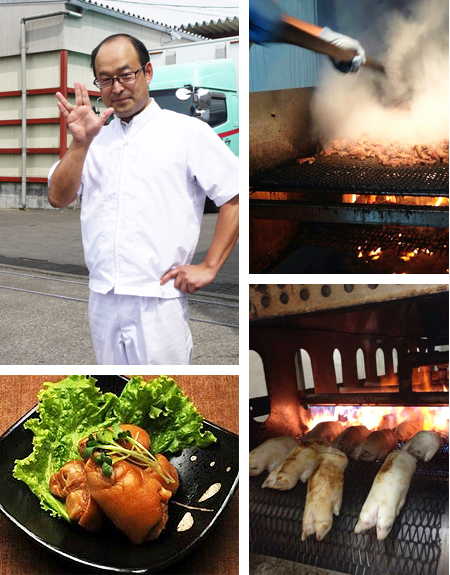 池田吉啓 ー 豚肉加工